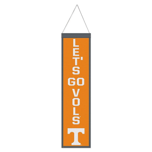 Tennessee Volunteers Banner Wool 8x32 Heritage Slogan Design - Special Order