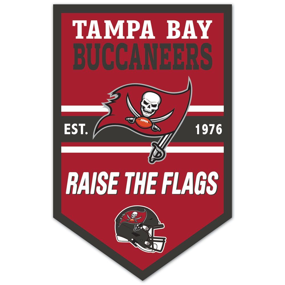Tampa Bay Buccaneers Sign 11x17 Wood Chevron