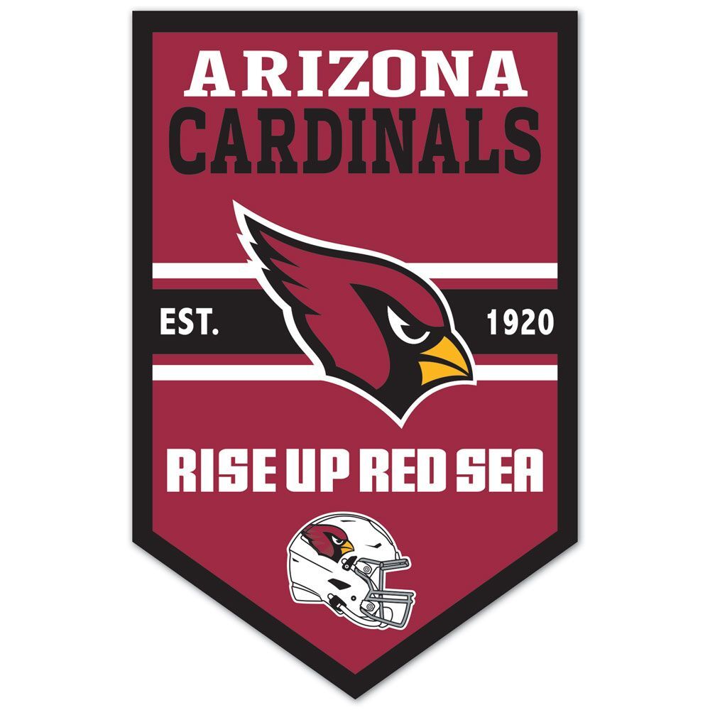 Arizona Cardinals Sign 11x17 Wood Chevron