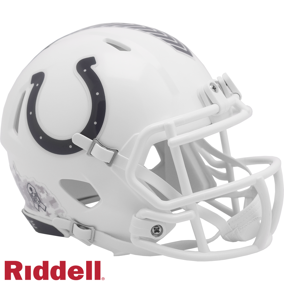 Indianapolis Colts Helmet Riddell Replica Mini Speed Style Salute To Service 2024