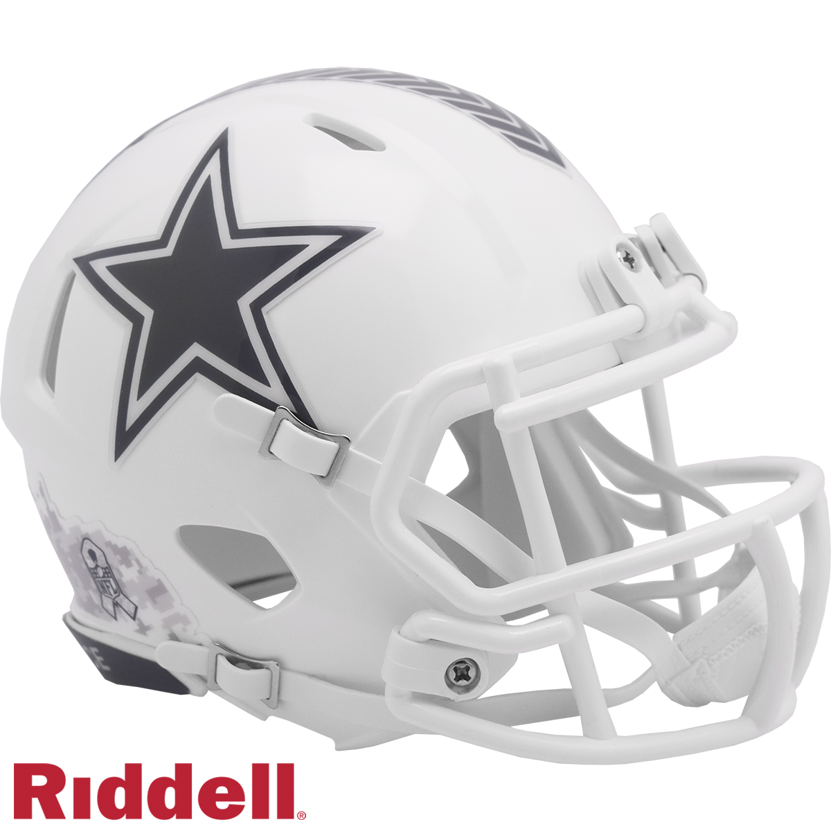Dallas Cowboys Helmet Riddell Replica Mini Speed Style Salute To Service 2024