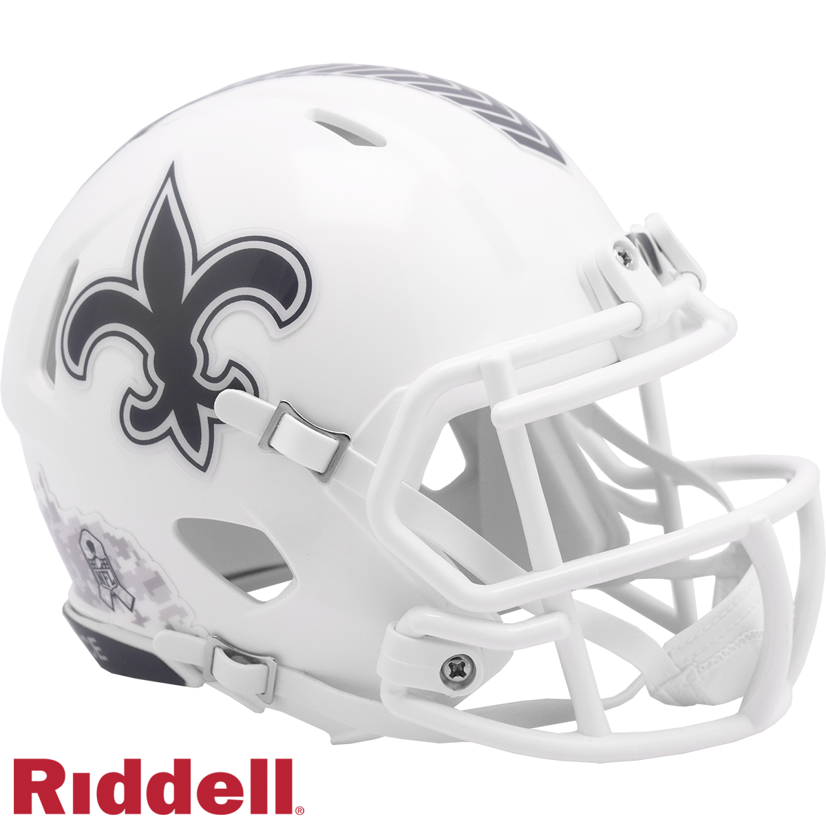 New Orleans Saints Helmet Riddell Replica Mini Speed Style Salute To Service 2024