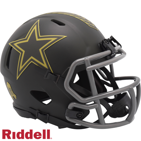 Dallas Cowboys Helmet Riddell Replica Mini Speed Style Salute To Service 2025