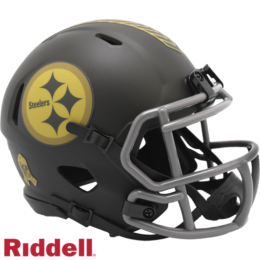 Pittsburgh Steelers Helmet Riddell Replica Mini Speed Style Salute To Service 2025