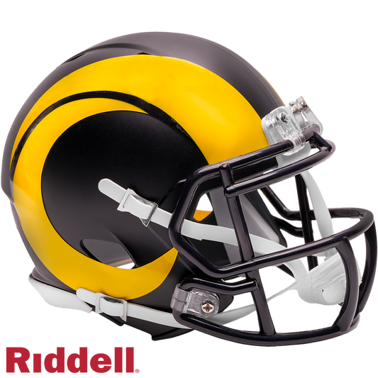 Los Angeles Rams Helmet Riddell Replica Mini Speed Style Rivalry Alternate 2025