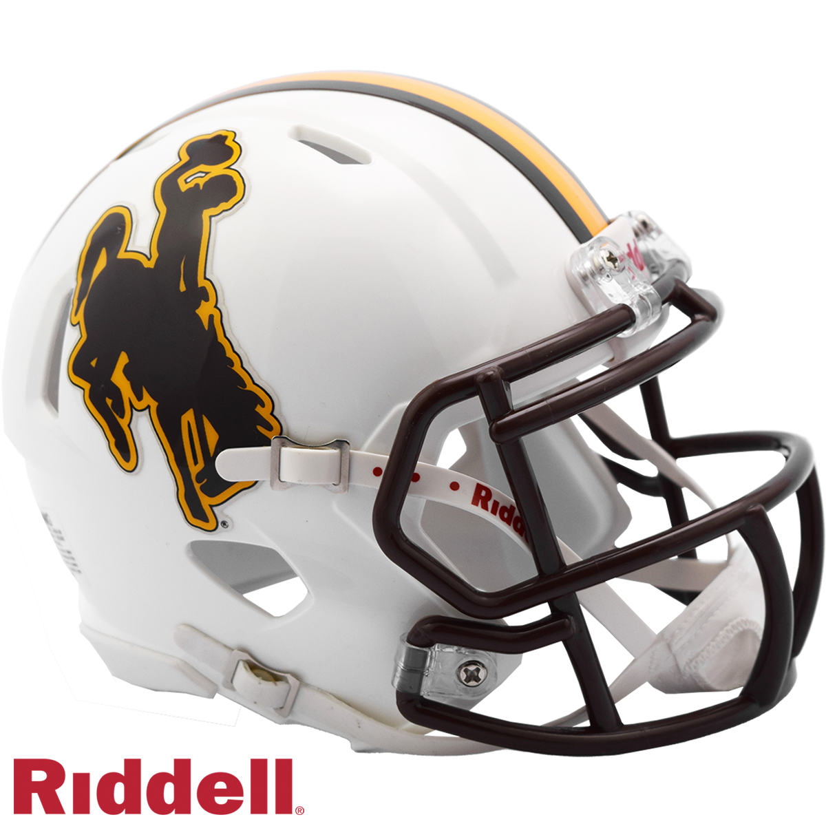 Wyoming Cowboys Helmet Riddell Replica Mini Speed Style
