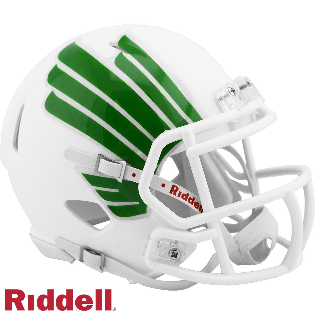 North Texas Mean Green Helmet Riddell Replica Mini Speed Style Matte White