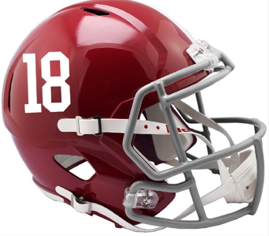 Alabama Crimson Tide Helmet Riddell Replica Mini Speed Style #18