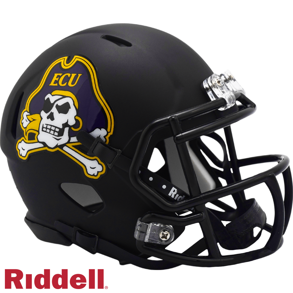 East Carolina Pirates Helmet Riddell Replica Mini Speed Style Matte Black