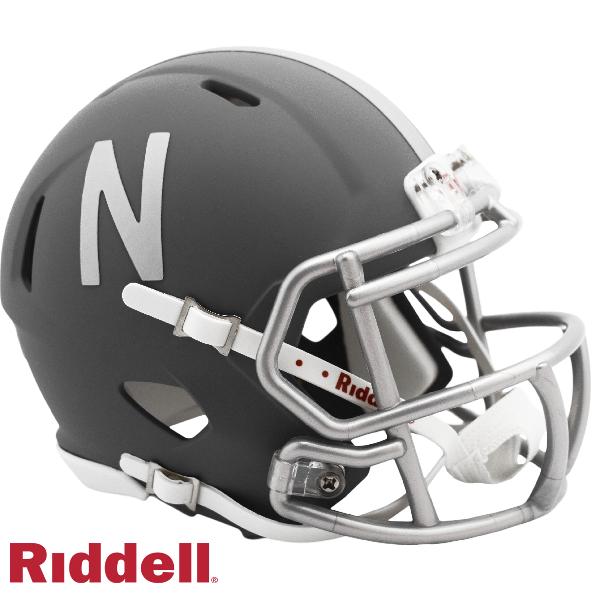 Nebraska Cornhuskers Helmet Riddell Replica Mini Speed Style Slate Alternate