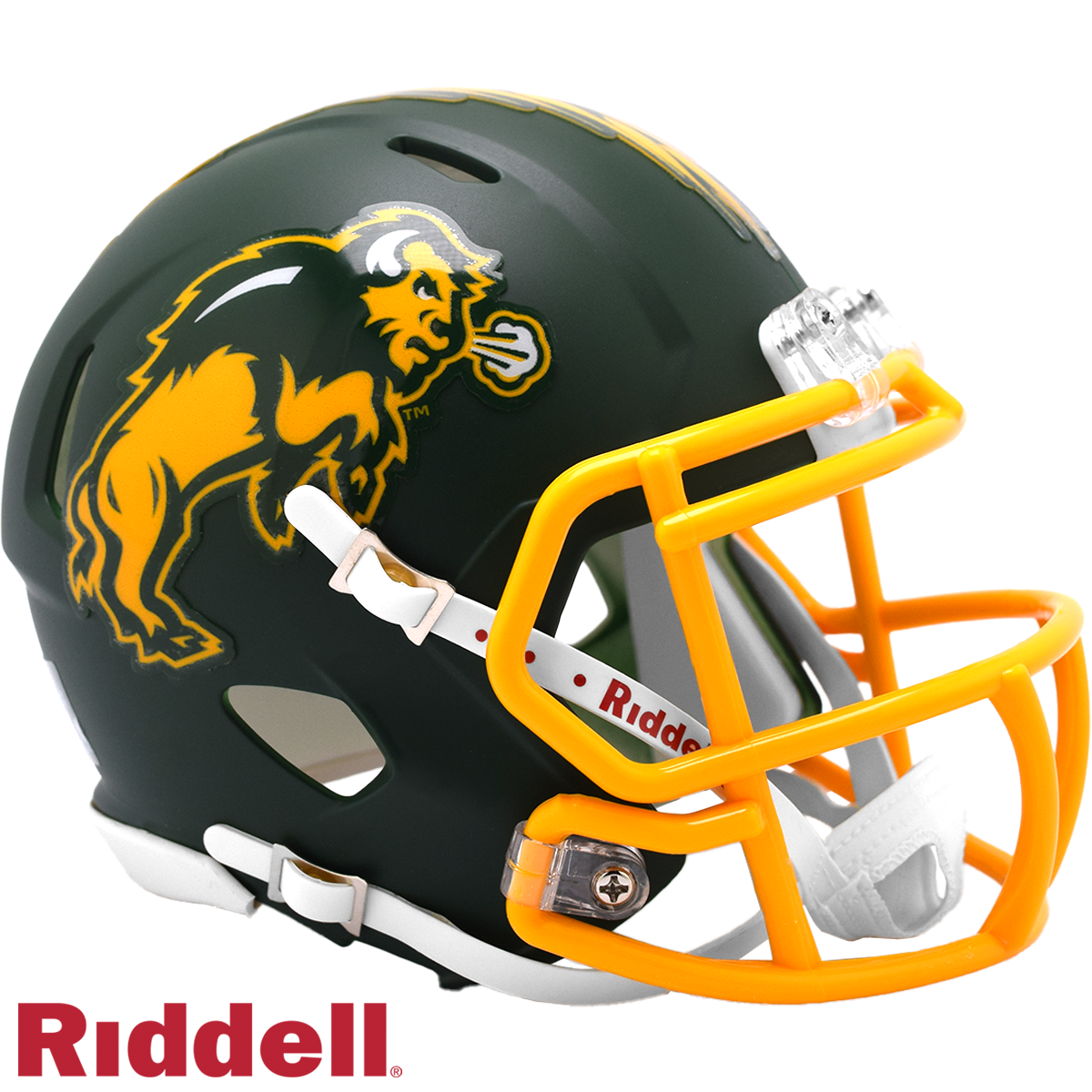 North Dakota State Bison Helmet Riddell Replica Mini Speed Style Harvest Design