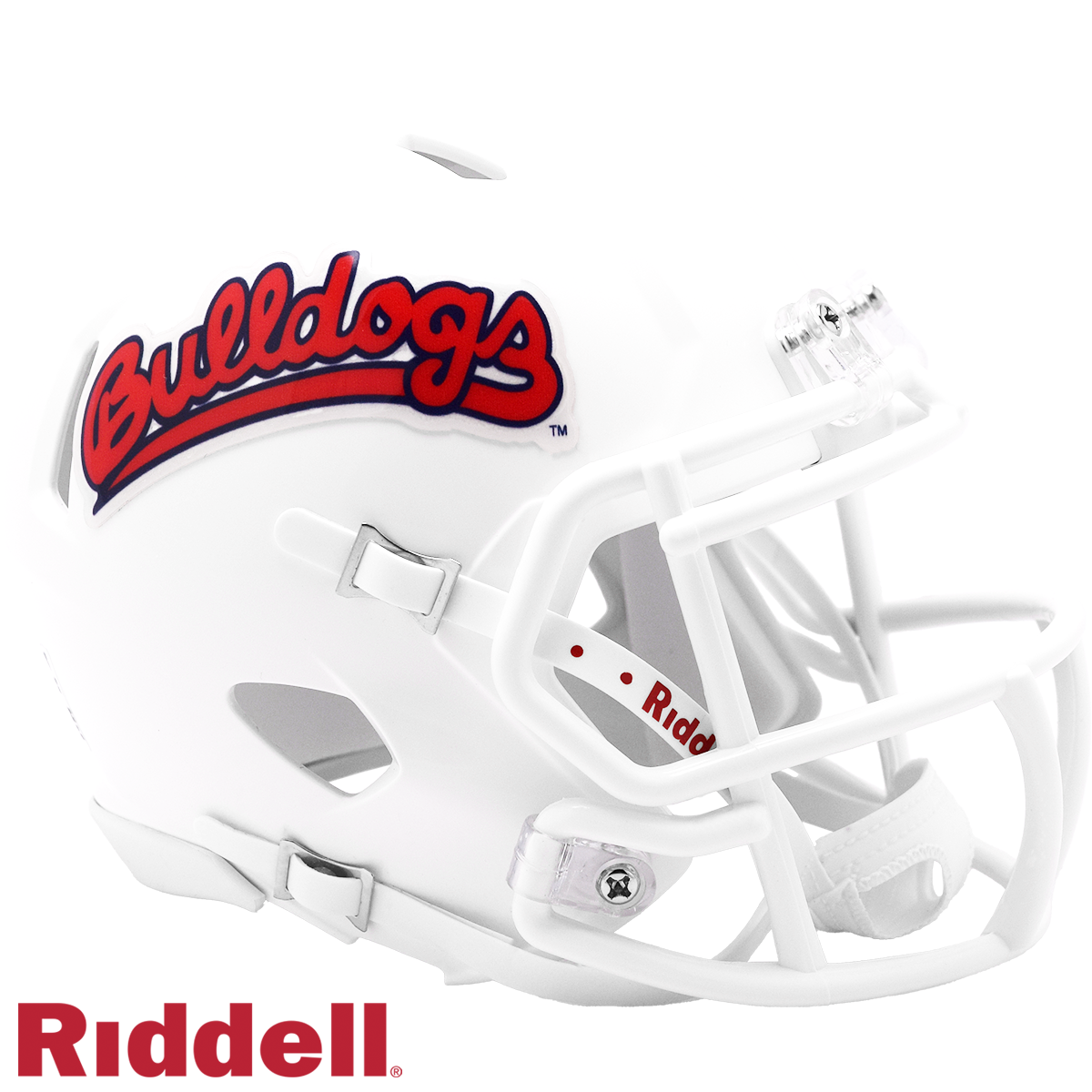 Fresno State Bulldogs Helmet Riddell Replica Mini Speed Style Harvest Design White Design