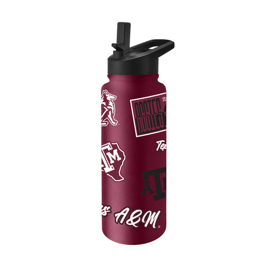 Texas A&M Aggies Quencher Bottle 34oz Stainless Steel Dreamweave