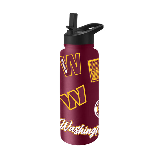 Washington Commanders Quencher Bottle 34oz Stainless Steel Dreamweave
