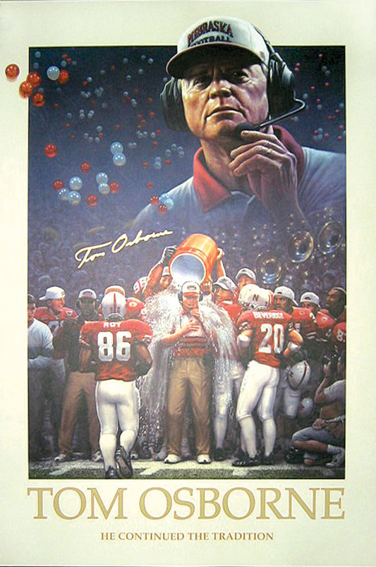 Tom Osborne Autographed Print (Unframed)